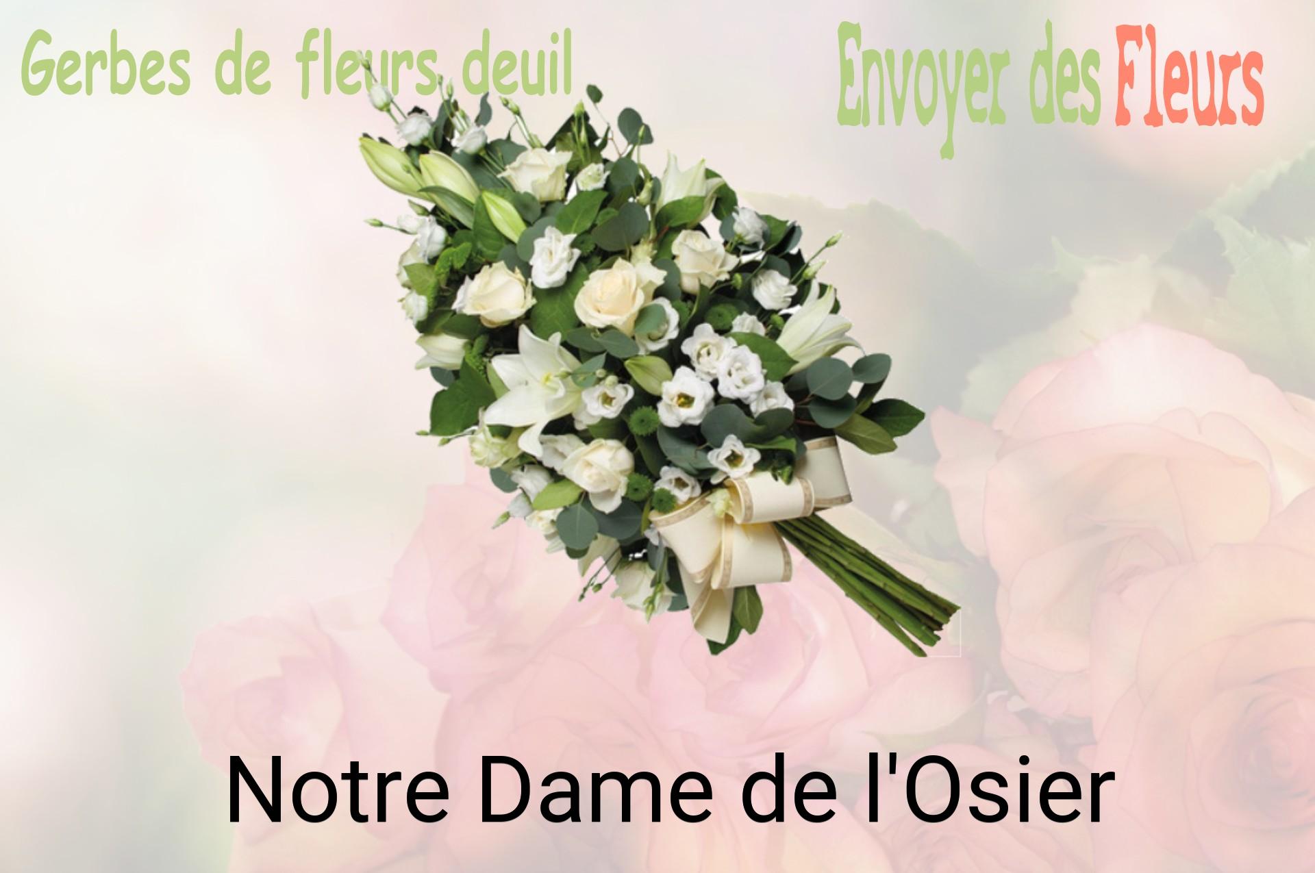 Gerbe de fleurs de deuil livrée à Notre-Dame-de-l'Osier